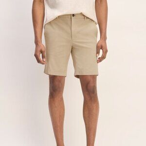 Everlane‎ Uniform Beige The Performance Chino Slim Fit Shorts Size 33